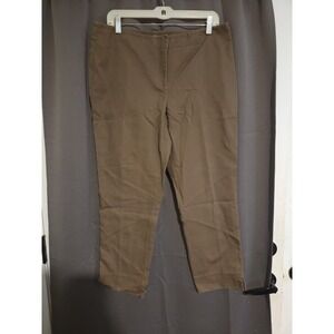 Chicos Brown Pants,‎ Women's Size 2 Work Trousers, Career Casual Workwear